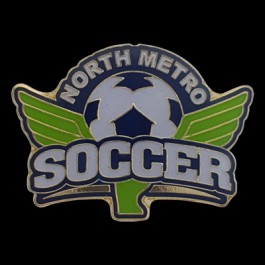 North Metro Soccer Pin